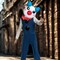 Kids Classic Piggy Clowny Costume for Roblox Horror Game Halloween Dress Up